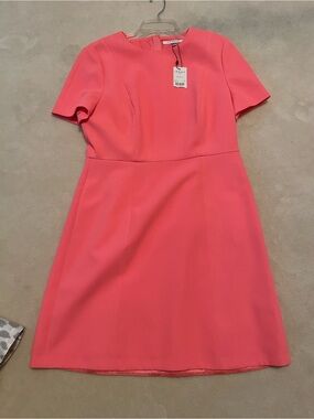LK Bennett Coral Short Sleeve Fit-and-Flare Dress